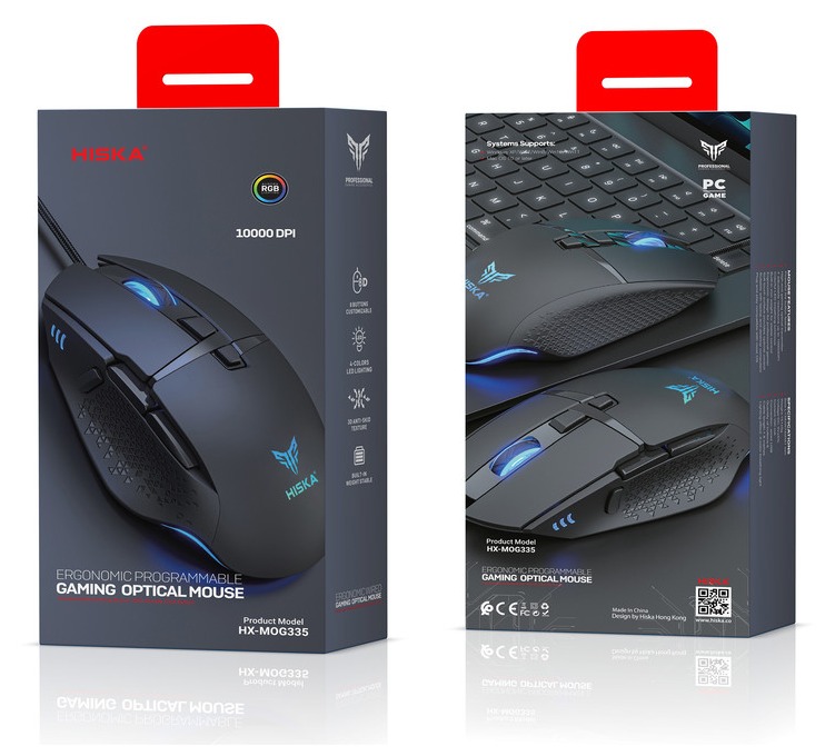 موس گیمینگ هیسکا HX-MOG335 - 1031